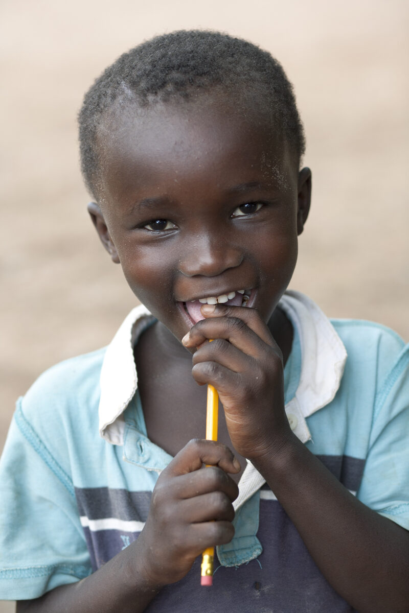 Portrait of a child in Gambia
