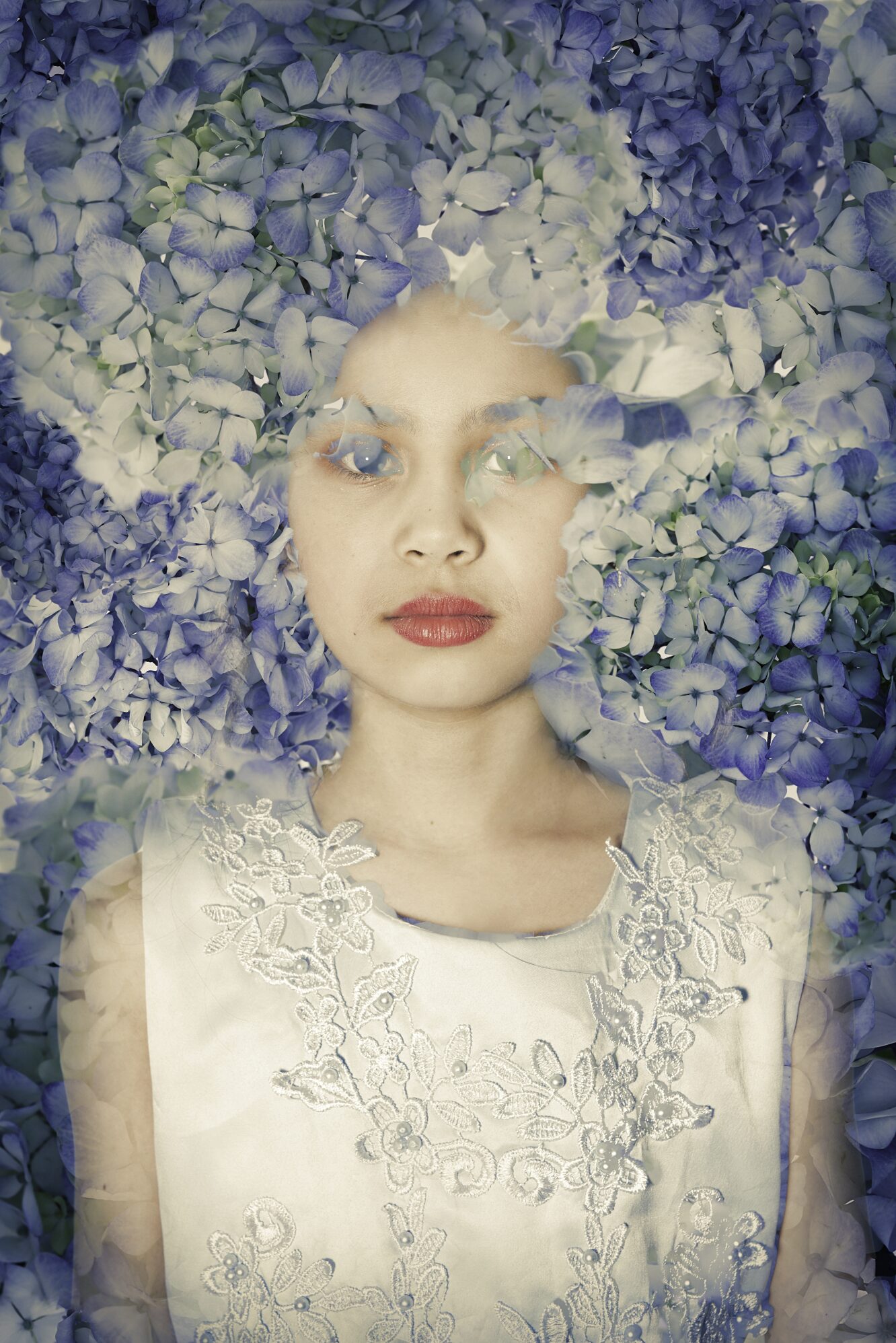 Fine art floral portrait by Kwaak Photography